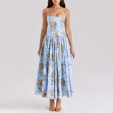 Dadizhimu Style Design Temperament Sling Dress Dress 2025 New Waist Display Skinny Dress Dress Dress Dress Woman