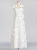 Dadizhimu Famous Style Dress 2025 Spring New High-End Heavy Industry Splicing Flowers Hanging Long Skirt Girl Tide