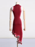 Dadizhimu Famous Style Short Dress 2025 Spring New High-End Collar Splicing Squint High-Waisted Gradient Dress Woman
