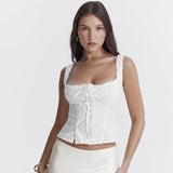 Dadizhimu High-Quality Women's Summer Cotton Budding Hottie Sling Vest Short Sexy Umbilly Blouse Woman