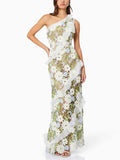 Dadizhimu Resort Wind Collar Sleeveless Dress 2025 New Embroidered Wood Ear Design Long Dress Woman