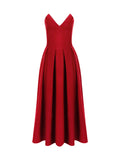 Dadizhimu Women's Sexy Chest-Clothed Fish Bone Girded Spring Dress Dress Women Elegant Dress Evening Dress