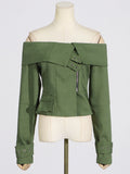 Dadizhimu Top Women 2025 New Irregular High-End Feeling Long-Sleeved Short Jacket Jacket Women