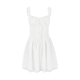 Dadizhimu Women's New Lace Splicing Body-Dexed Ballet Small Skirt Tice Hot Girl Sexy Sling Dress