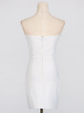 Dadizhimu High-End Bag Ass Dress 2025 Spring New Word-Collar Studs To Close The Waist Dress Woman Trend