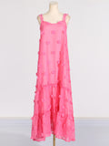 Dadizhimu And South Korea Leisure Lazy Style Dress 2025 Spring New Three-Dimensional Flower Cake Dress Woman