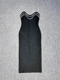 Dadizhimu Female Fashionable Elegant Temperament Thin Banded Skirt Stender Stender Heavy Industry Elegant Dress