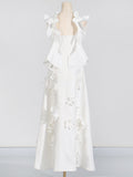 Dadizhimu Famous Style Dress 2025 Spring New High-End Heavy Industry Splicing Flowers Hanging Long Skirt Girl Tide