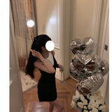 Dadizhimu First Love Dress Hanging Neck And Set Of Noodle Dress Summer Girl To Show Thin Temperament Dress Dress Skirt Dress Skirt Skirt