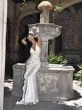 Dadizhimu Famous Sling Suit V Collared Back Ribbon Ribbon Dress Romantic Dating Island Beach Dress