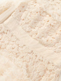 Dadizhimu 2024 New Round-Necked Long-Sleeved Embroidered Lace Flower Yarn Heavy Industry Dress Dress Woman