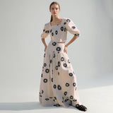 Dadizhimu Fashion And Leisure Two Sets 2025 Spring New High-Waisted Print Skirt Suit Women's Trend