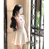 Dadizhimu U Tie Dress Women's New French Niche Temperament Birthday Dress Design Feel Thin A Dress