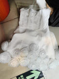 Dadizhimu 2024 Early Autumn New Breast-Wear Three-Dimensional Flower Fluffy Dress French Dress Dress