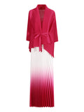 Dadizhimu Casual Style Suit 2025 New Cloak Shawl Knitted Top + Two-Piece Dress Woman