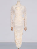 Dadizhimu Name Wind 2025 Spring New Fashion Fold Three-Dimensional Flower Top + Left Hip Skirt Suit Woman