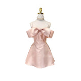 Dadizhimu Design Three-Dimensional Large Butterfly Braided Shoulder Sling Fish Bone Waist A Dress Dress Dress Dress