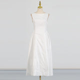 Dadizhimu Yuanfeng Waist Thin Sleeveless Dress 2025 Summer New Body-Climb Large Dress With Long Dress Dress Woman