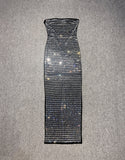 Dadizhimu Evening Dress Flashing Body Tective Dress High-End Light Luxury Small Sentient Day Sexy Long Dress