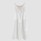 Dadizhimu Casual Style High-End Sling Dress 2025 New Sleeveless Waist Thin Design A-Character Dress Woman
