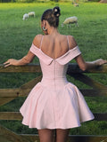 Dadizhimu Spring Dress New Sexy Shoulder Babes Sling Skirts With Thin Back French Dress