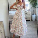 Dadizhimu Holiday Dress Pure Breeze Sweet Dress Crumbs Hanging Dress Spring And Summer Women's High-End Long Dress