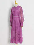 Dadizhimu Industry Embroidered Sleeves In The Summer 2025 New Round Lantern Sleeves To The Skinny Dresses