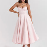Dadizhimu Pastoral Sling Skirt 2025 New Fashion Flowers High Waist Slim Slim Sexy Poneng Dress Woman