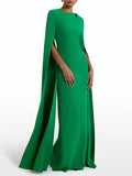 Dadizhimu Famous Wind 2025 New Temperament Elegant Design Feel Hand-Cut Solid Color Long Dress Dress Dress Dress Woman