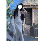 Dadizhimu Hanging Dress Girl With Dresses French Gentle Flavender Dresses