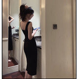 Dadizhimu New Black Skirt Net Red Back Skirt Sexy Bag Hip Open Temperament Slinging Skirt