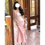 Dadizhimu Banquet Dress Dress Hanging Dress Female Gentle Style Design Small Design Slimming Long Skirt