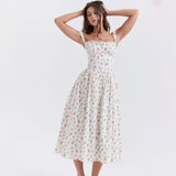 Dadizhimu Spice Girls Slings Slams Vacation Style Dresses Dresses Summer Sleeveless Dresses Women's Sweet Spicy Wind
