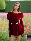 Dadizhimu Spice Girls Spring 2025 New Fashion Small Senior Sensational Sling Diamond Bra Dress Girl