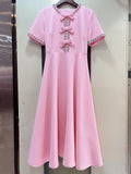 Dadizhimu And Summer Heavy Industry Nails And Pearls With Diamond Bows Famous Woman In The Long Dress Luxury Woman