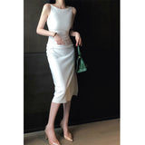 Dadizhimu Temperament Elegant Evening Dress Women's Banquet Annual Meeting Of The Hips Thin Dress 2024 New Body Repair Dress