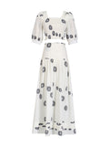 Dadizhimu Fashion And Leisure Two Sets 2025 Spring New High-Waisted Print Skirt Suit Women's Trend