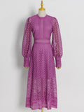 Dadizhimu Industry Embroidered Sleeves In The Summer 2025 New Round Lantern Sleeves To The Skinny Dresses