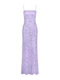 Dadizhimu Spice Girls Dress Sexy Lace Perspective Suspension Dress Solid Pure Desired Dresses High-End Evening Dress
