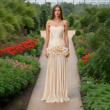 Dadizhimu Spring Collared Braid Slim Three-Dimensional Flowers With A Hip Bandage Dress Woman