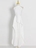Dadizhimu 2025 Temperament Commute Sleeveless Irregular Top + Folded Skirt Two-Piece Suit Female Tide