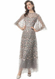Dadizhimu French Light Luxury Elegant Heavy Industry Embroidery Yarn Net Dress