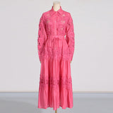 Dadizhimu Fashion High-End Set Women's Clothing 2025 Spring New Collar Hollow Shirt High Waist Half-Dress Women's Winter