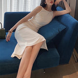 Dadizhimu Temperament Elegant Evening Dress Women's Banquet Annual Meeting Of The Hips Thin Dress 2024 New Body Repair Dress