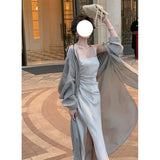 Dadizhimu Hanging Dress Girl With Dresses French Gentle Flavender Dresses