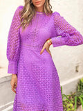Dadizhimu Industry Embroidered Sleeves In The Summer 2025 New Round Lantern Sleeves To The Skinny Dresses