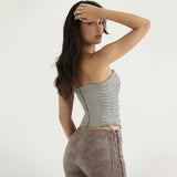Dadizhimu And Spicy Women's New Sexy Sexy Body-Dear Braided Short-Ed-Bossed Hottie Top Girl