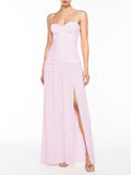 Dadizhimu 2025 New Women's Sleeveless Sleeve-Less Dress Open Multi-Color Solid Color Dress
