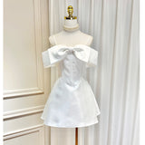 Dadizhimu Design Three-Dimensional Large Butterfly Braided Shoulder Sling Fish Bone Waist A Dress Dress Dress Dress