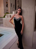 Dadizhimu Female Fashionable Elegant Temperament Thin Banded Skirt Stender Stender Heavy Industry Elegant Dress